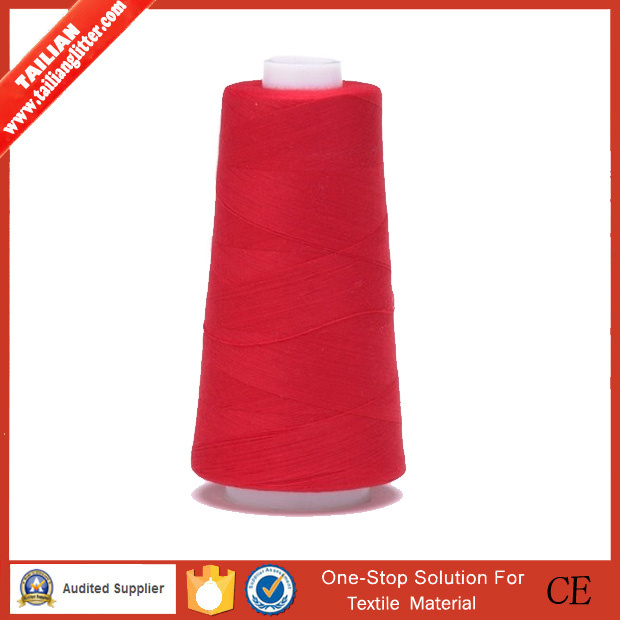 2016tailian High Quality Low Shrinkage 40s/2 Polyester Sewing Thread