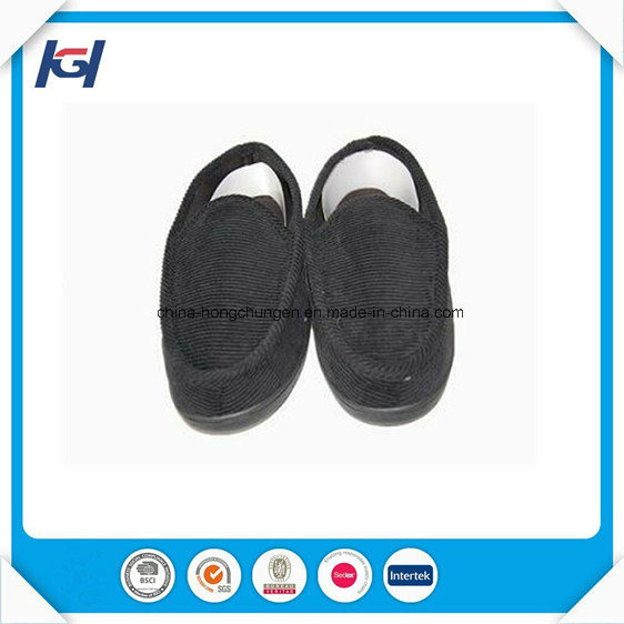 Wholesale New Design Corduroy Side Stitching Mens Memory Foam Slipper