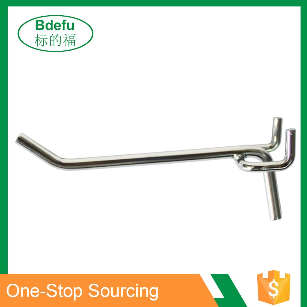 Shopfitting Chrome Plating Pegboard Hook for Store Display