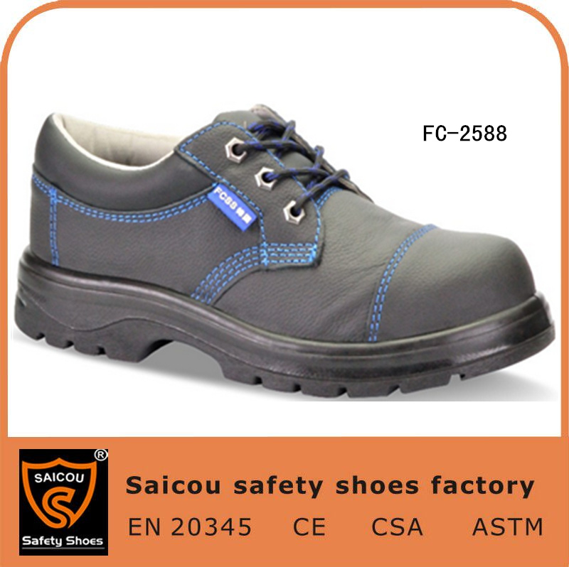 Men's Brand Name Leather Safety Shoes and Comfortable Working Boots Sc-2588