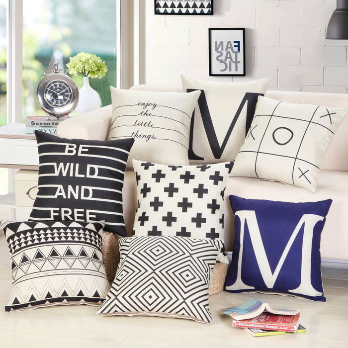 Home Decorative Back Lumbar Cushion Cover Sofa Throw Pillow Case