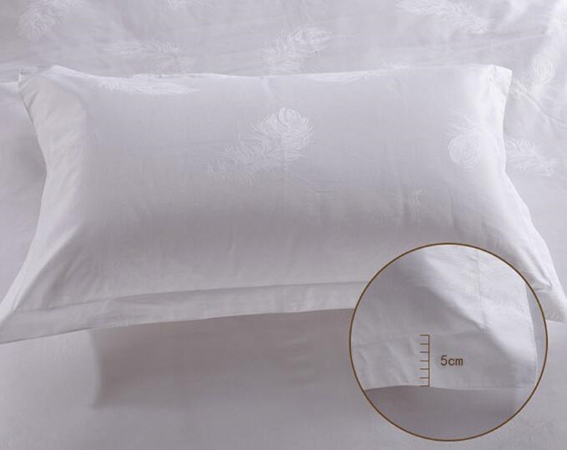 100% Cotton White Bedding Pillow Cases