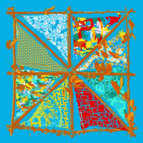 Beautiful Digital Printed Silk Scarf (F13-0007)