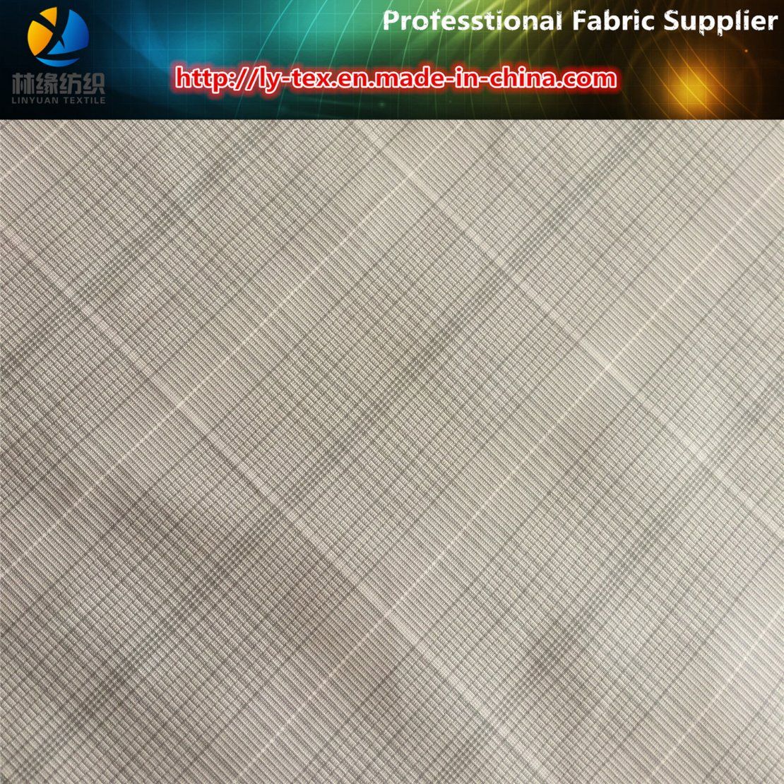 Polyester Yarn Dyed Check Fabric, Soft Handfeeling