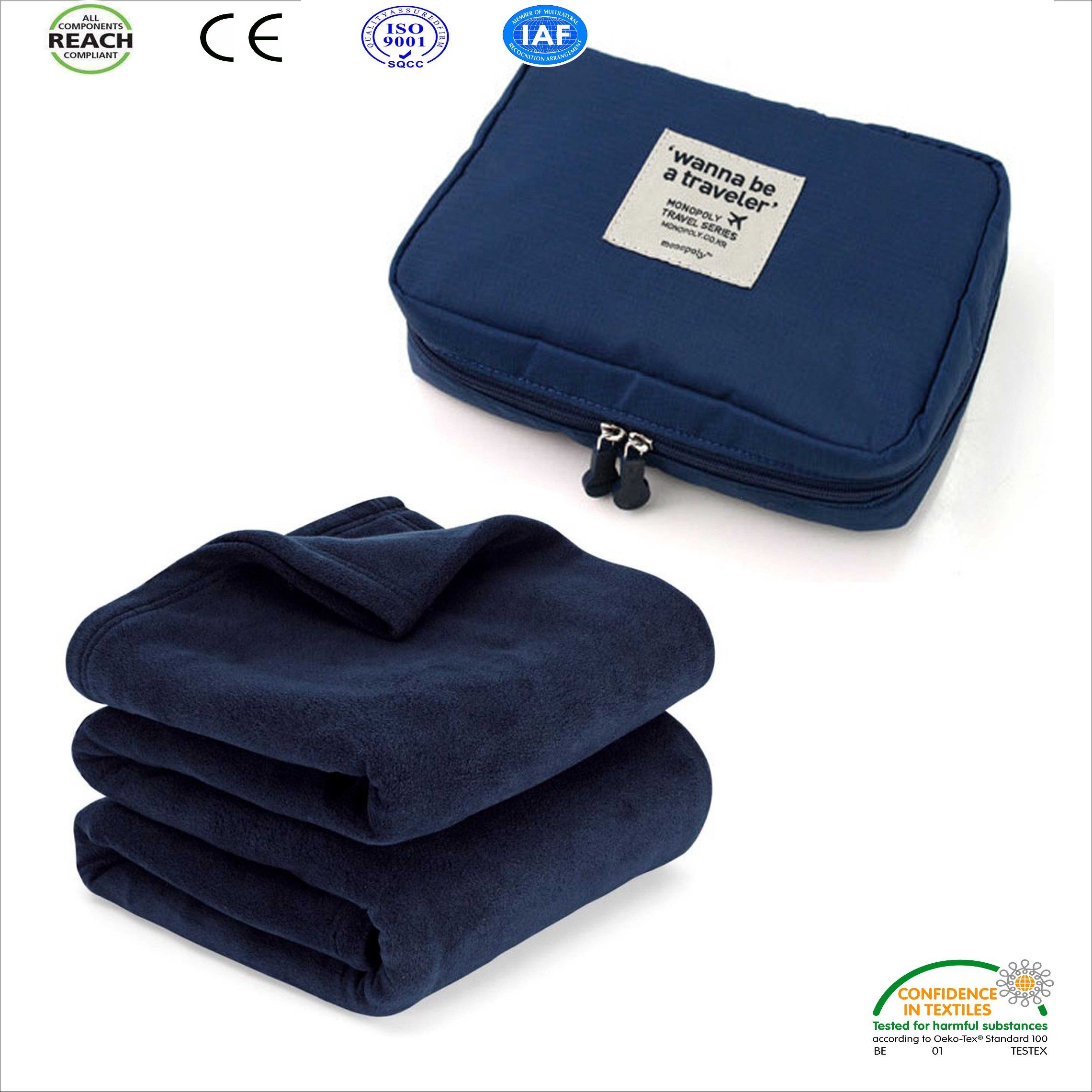 Disposable Airline Blanket in Flame Retardant Fleece