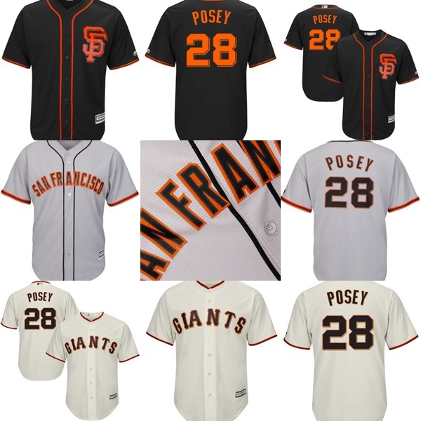San Francisco Giants Buster Posey Cool Base Player Baseball Jerseys