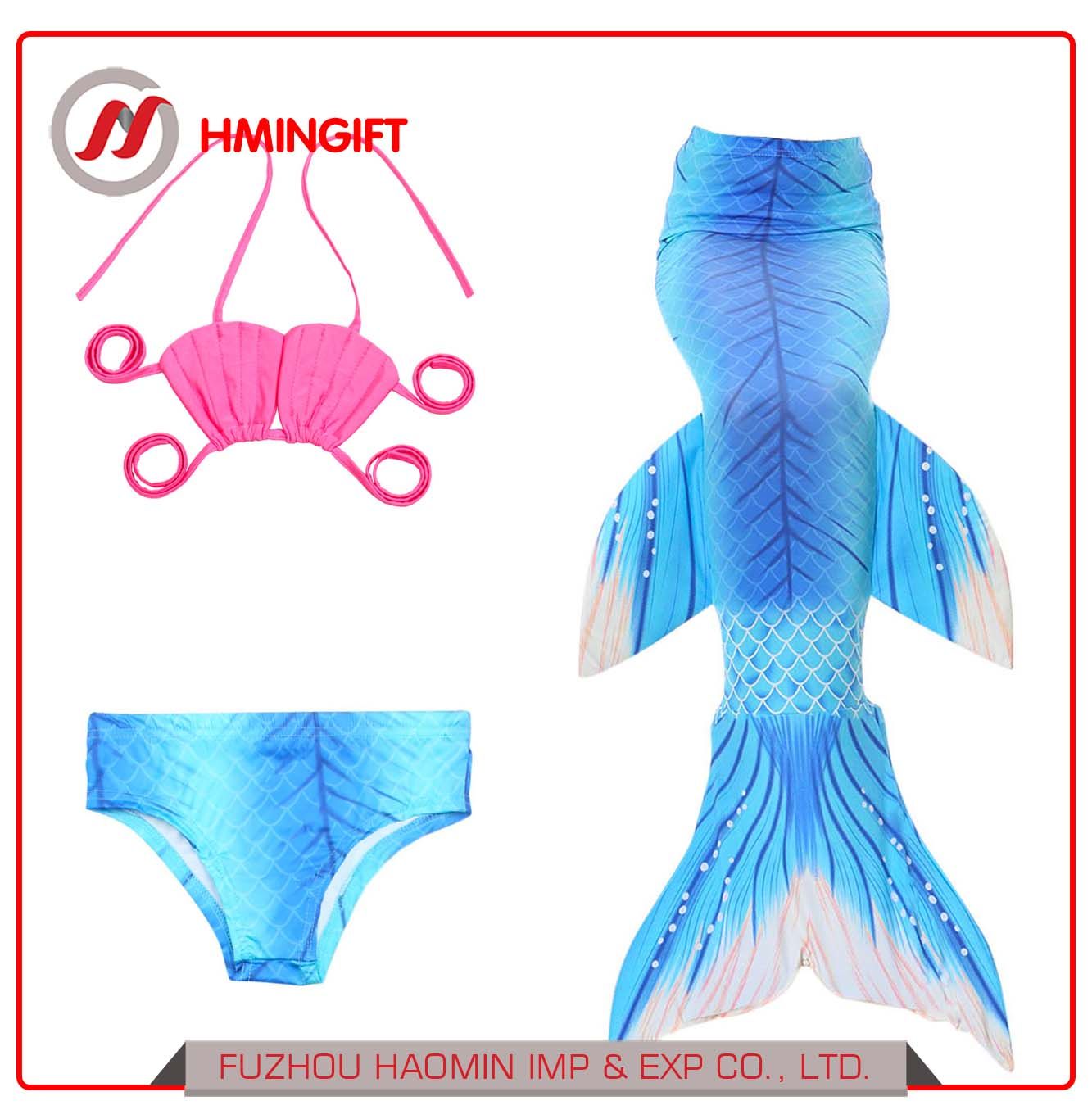 Mermaid Tail Girls Swimwear Children Lovely Kids Swimsuit Fanny Dress Cosplay Costume Mermaid Tail