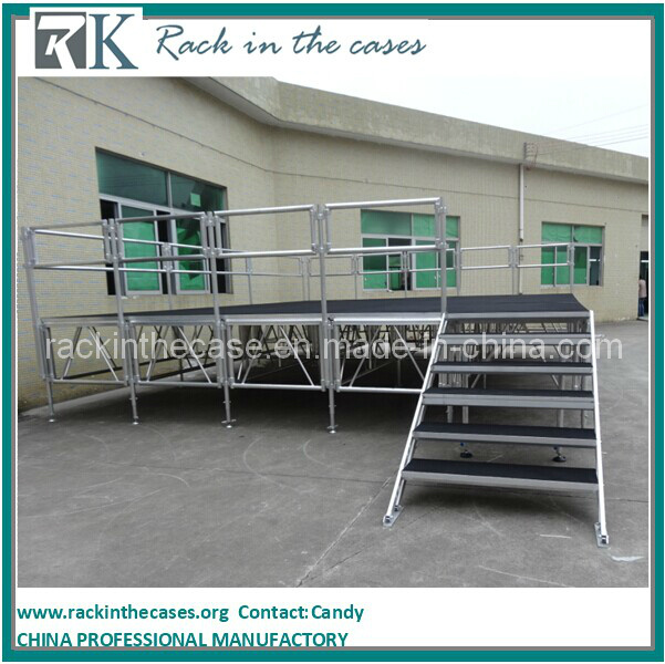 Carpet Finishing Portable Aluminum Stage with Stage Truss for Event