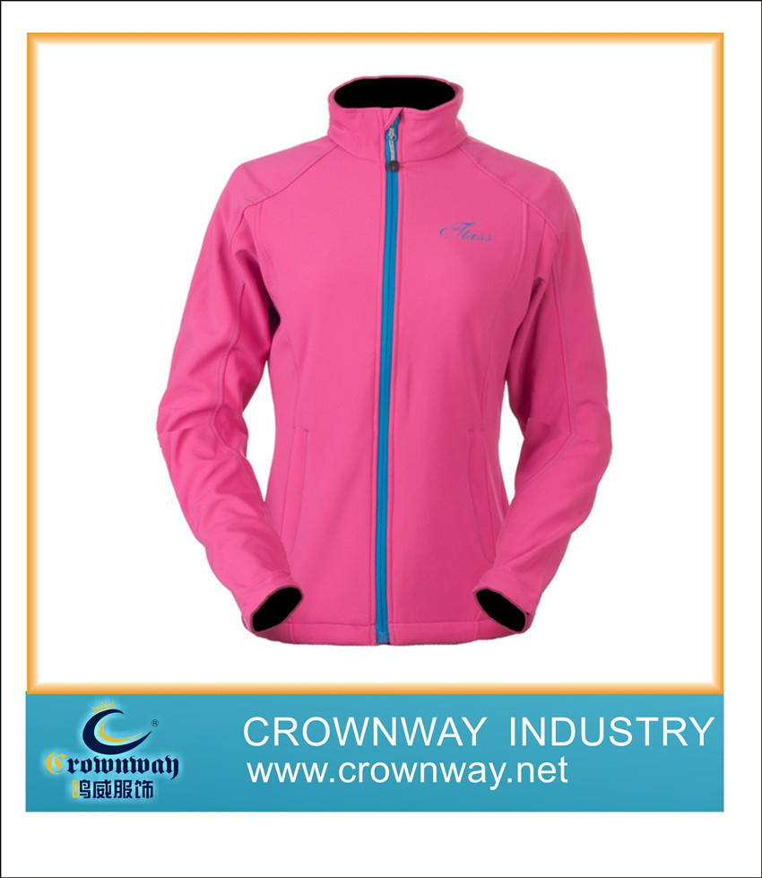 Women's Softshell Jacket Made of 100% Polyester Fabric