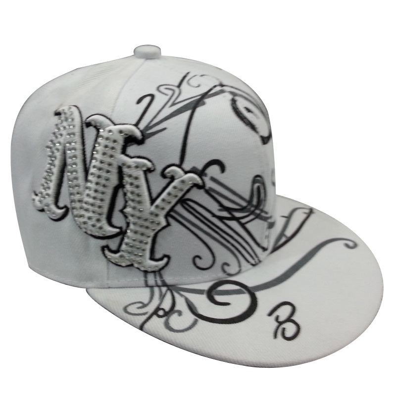 Custom Hot Sale Snapback Baseball Cap with Rhyine Stone Gjfp17158