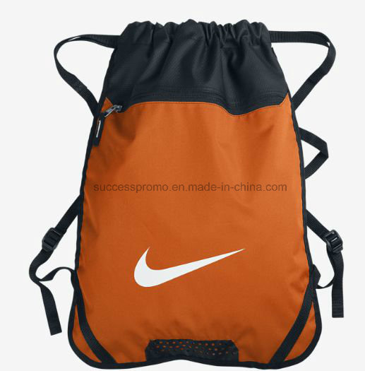 Promotional Laundry Drawstring Bag, Backpack with Pocket