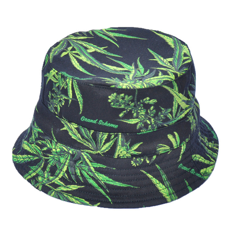 Women Leisure Hat Fishierman Hat Polyester Bucket Hat with Print Custom Logo