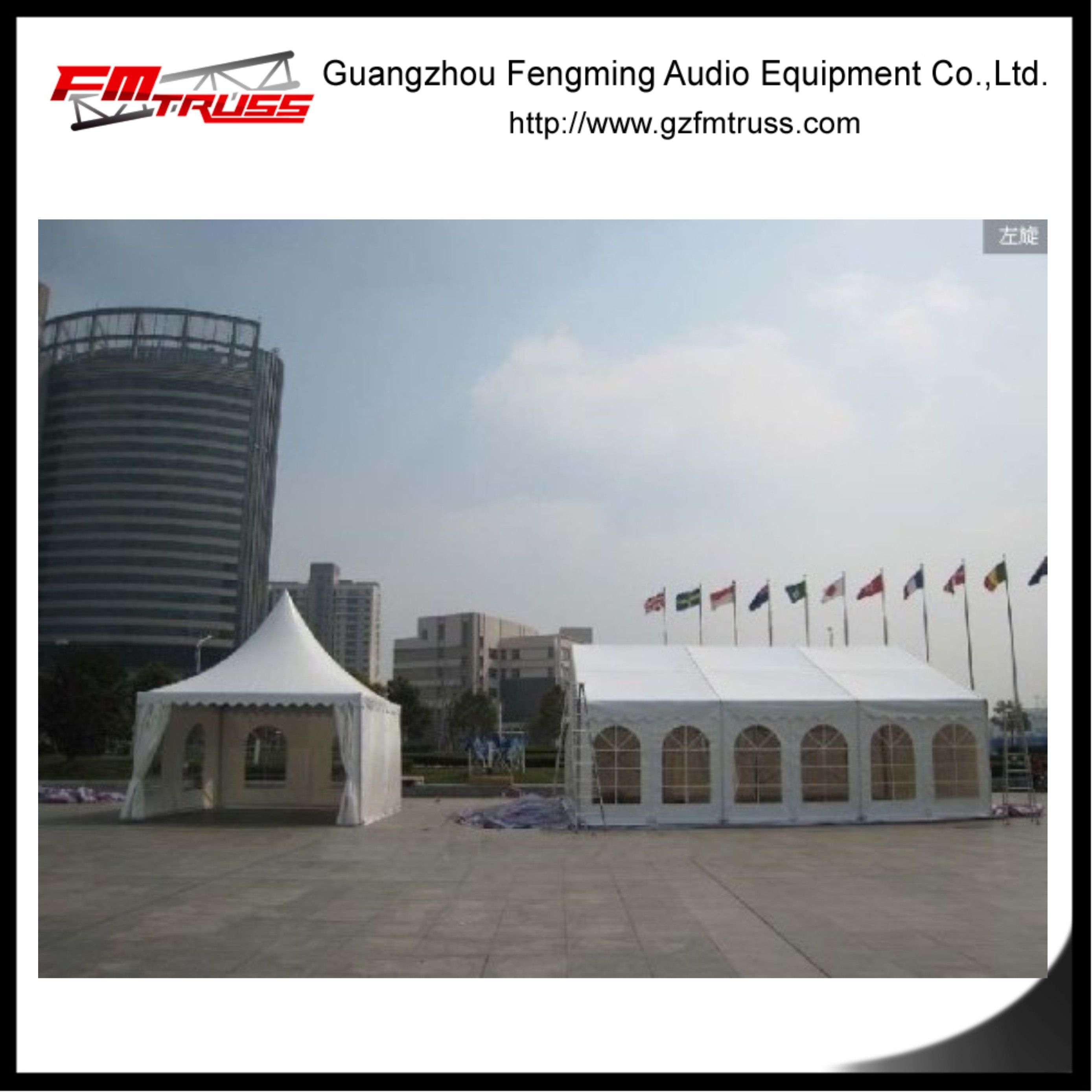 25X50m Total Transparent PVC Frame Tent for 1000 Person