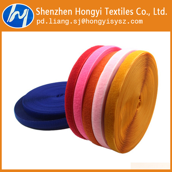 Colored Sew on Nylon Hook and Loop Velcro Tape