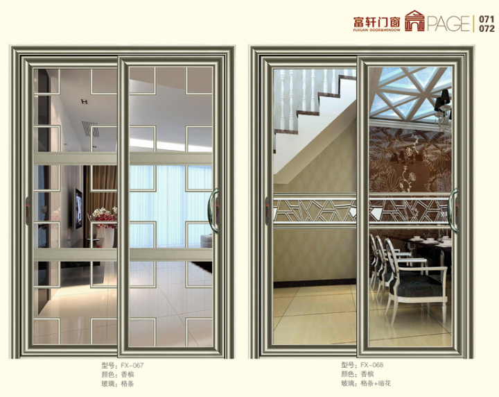 Hight Quality Aluminium Double Glazed Casement Windows with Mosquito Net