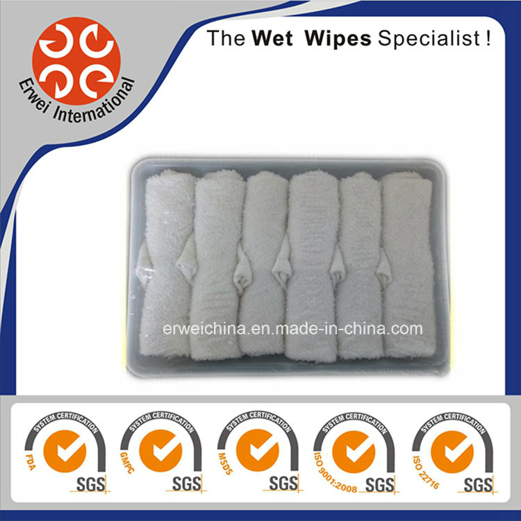 Airline/Restaurant Using Disposable Cotton Wet Towel