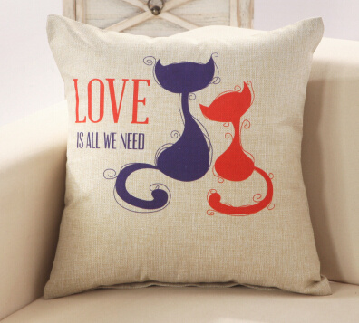 Competitive Quality Price Cat Printed Sofa Cover
