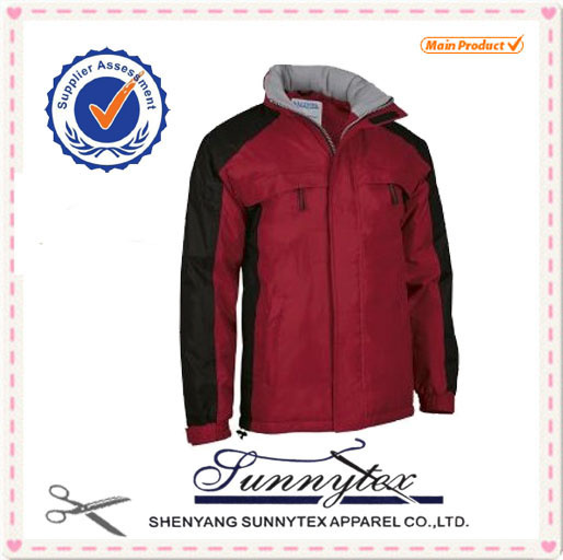 OEM Cheap Custom Polyester Padding Waterproof Windproof Hoodie Jacket