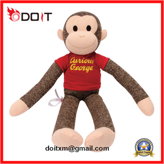 George Sock Soft Stuffed Plush Monkey Plush Toy Monkey