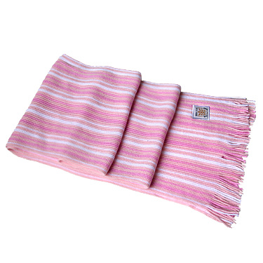 Fashion Vertical Striped Scarf with Tassels (JRI020)