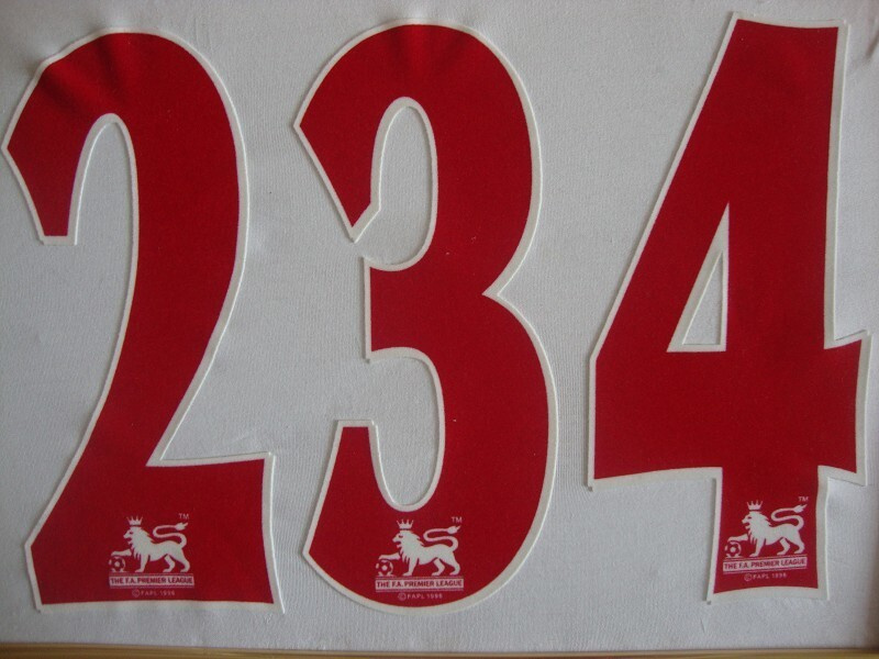 Flocks Transfers Numbers with Clue Logos for Jerseys