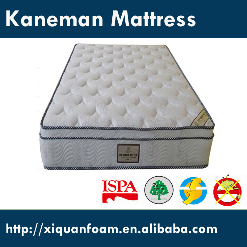 Compressed Thick Euro Top Spring Memory Foam Mattress