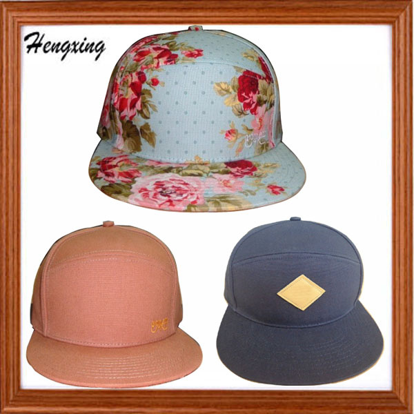 Custom Special Floral 5 Panel Snapback Hats