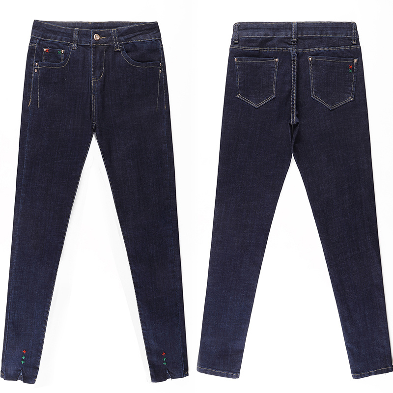 New Fashion and High Quality Lady Jeans with Special Decoration (HDLJ0024-17)