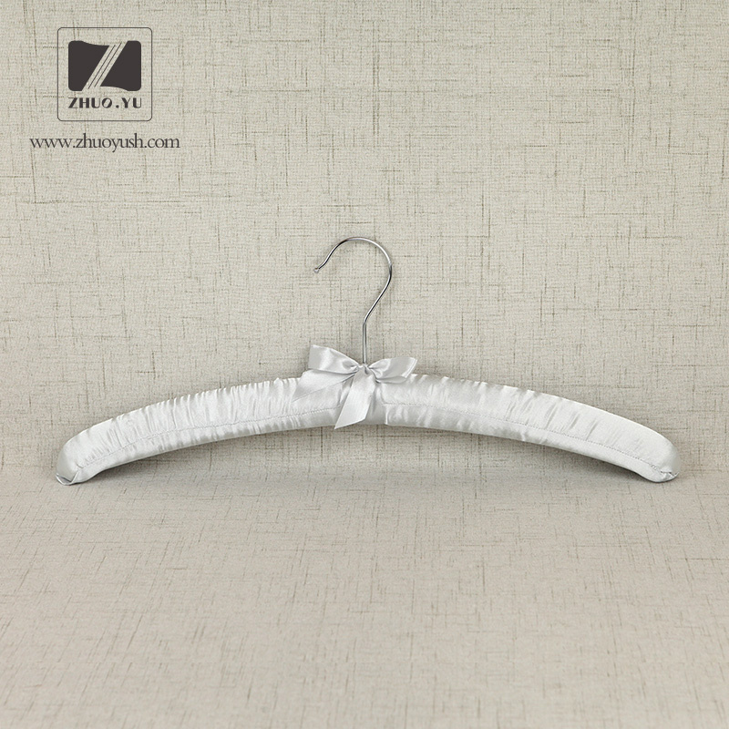 Grey Satin Padded Coat Hanger for Men