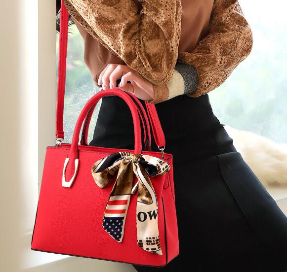 Handbag with Custom Twilly Tie