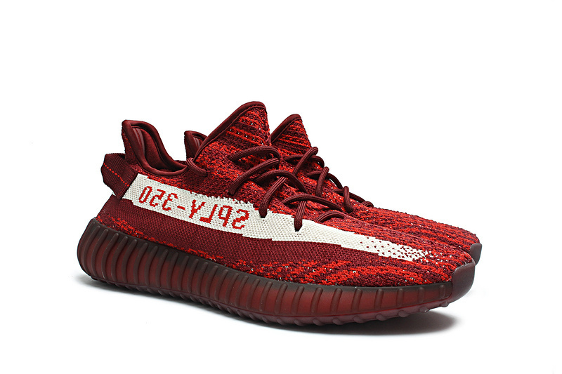 Red Color Sply-350 of Yeezy 350 Boost V2 Sports Running Shoes