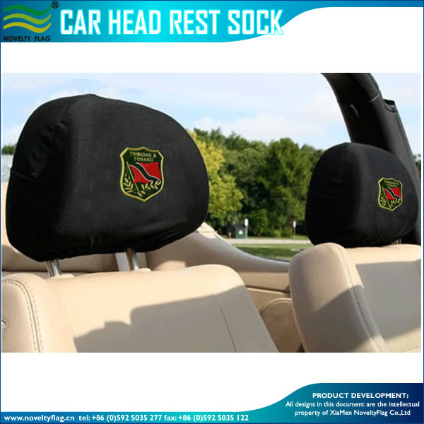Elastic Polyester Promotion Car Seat Headrest Covers (M-NF25F14009)