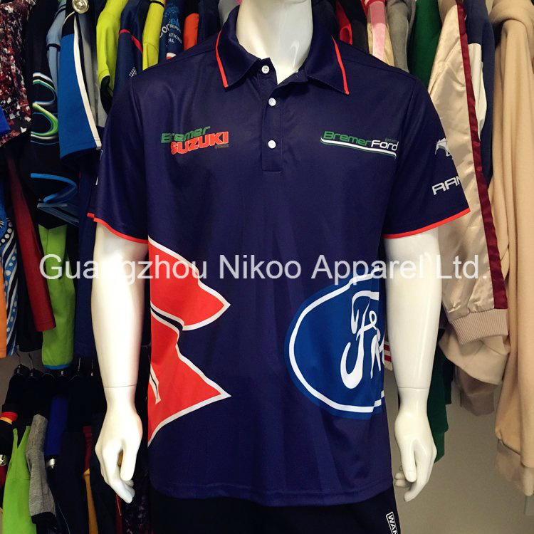 High Quality Polyester Custom Sublimated Polo Shirts