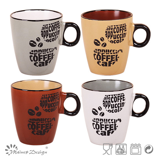 Silk Screen Ceramic 6oz Coffee Mug