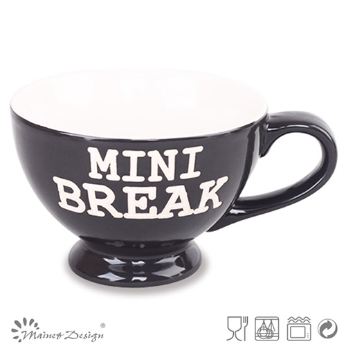 22oz Jumbo Soup Mug with English Text with Customer Design