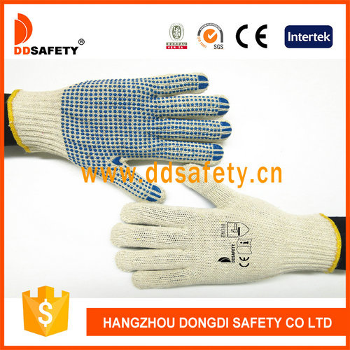 Ddsafety 2017 Machine Knit Glove Pink Dots