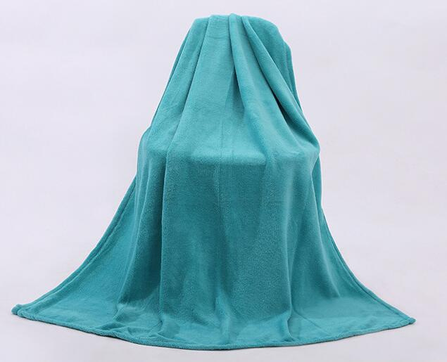 Good Quality Plain Color Coral Fleece Blanket