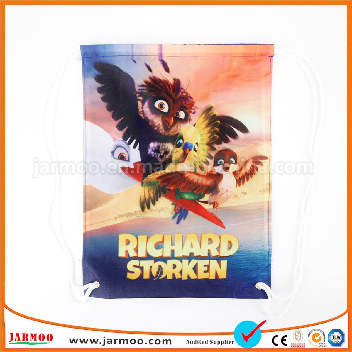 Durable Nice Promotional Satin Drawstring Bags