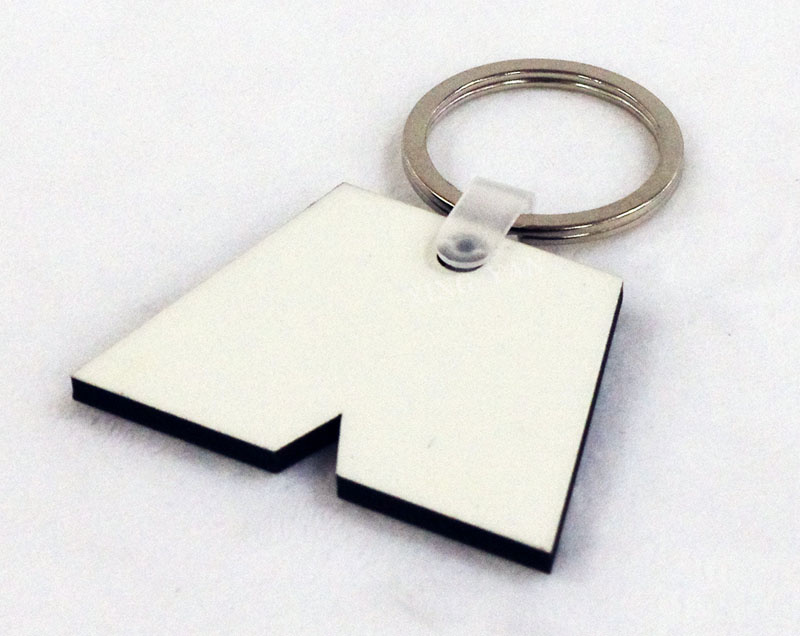 Sublimation Blanks Shorts-Shape MDF Keyring for Sale