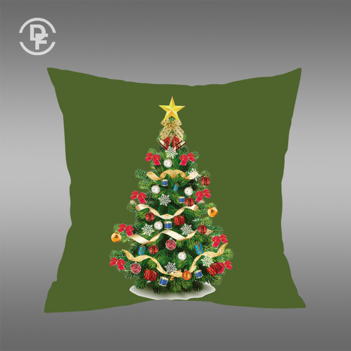 2017 X'mas Home Used Digital Printing Cushion Cover Df-1675