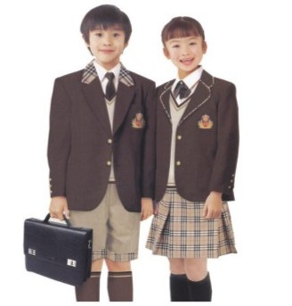 Primayr School Uniform Best Offer in Guangzhou with Coat (Su46)