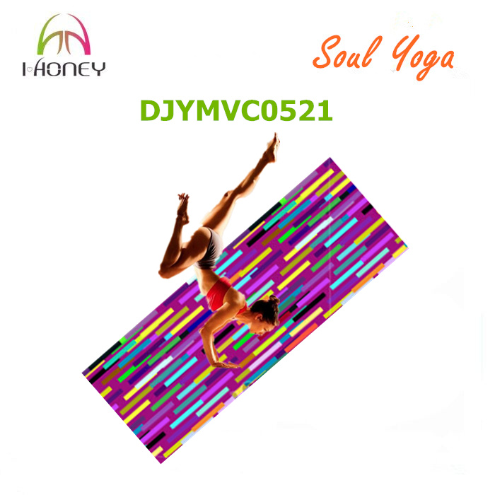 4mm Chromatic Image Printed Yoga Mat Combo Mat and Towel Design