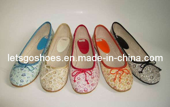 Comfortable Lady Dancing Shoes with Beautiful Pattern (28LY56)