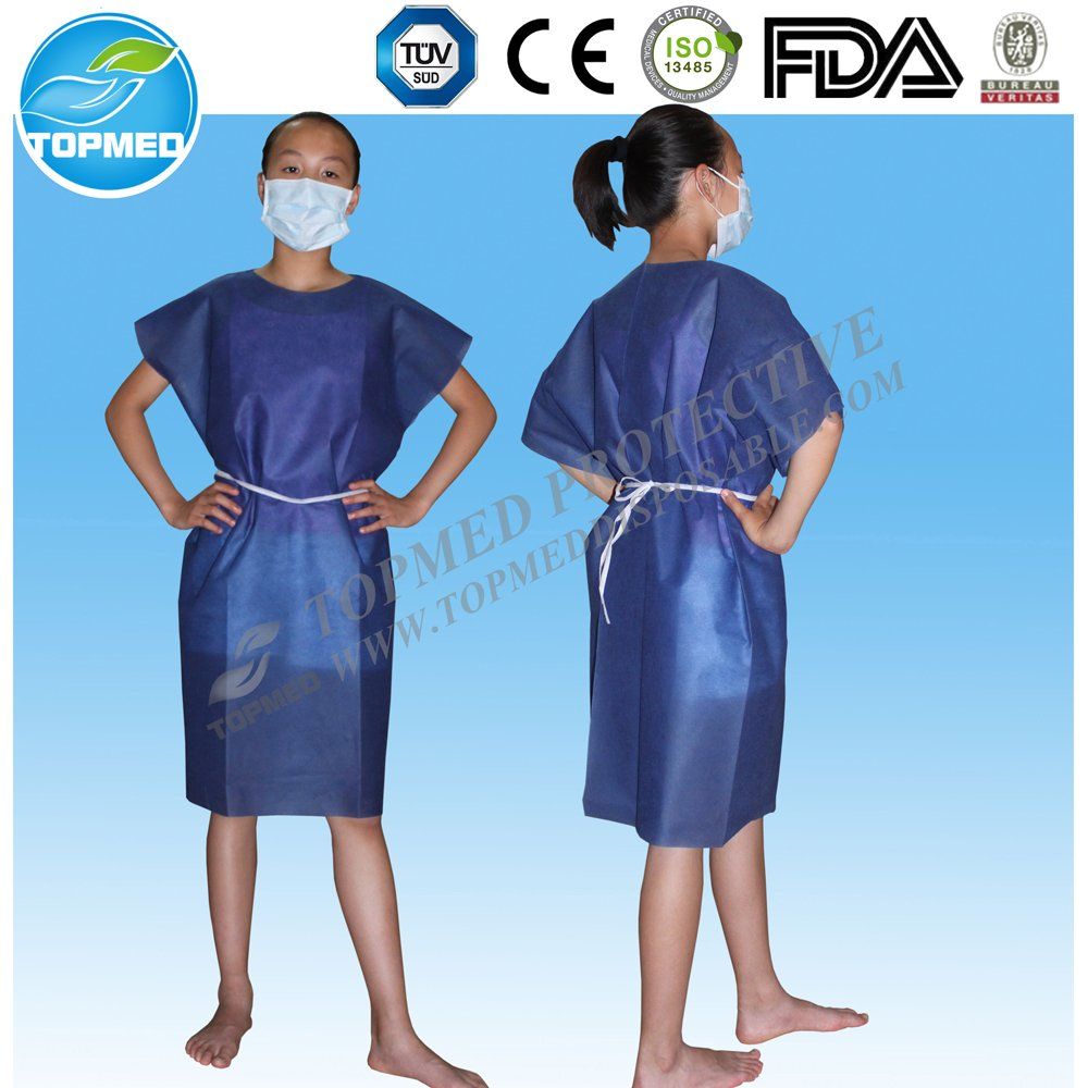 PP Patient Gown, Pyjamas, Isolation Gown with Short Sleeves
