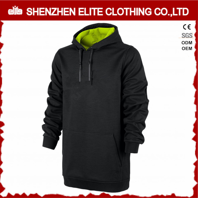 Latest Design Extended Black Green Hoodies Pulllover (ELTHI-12)