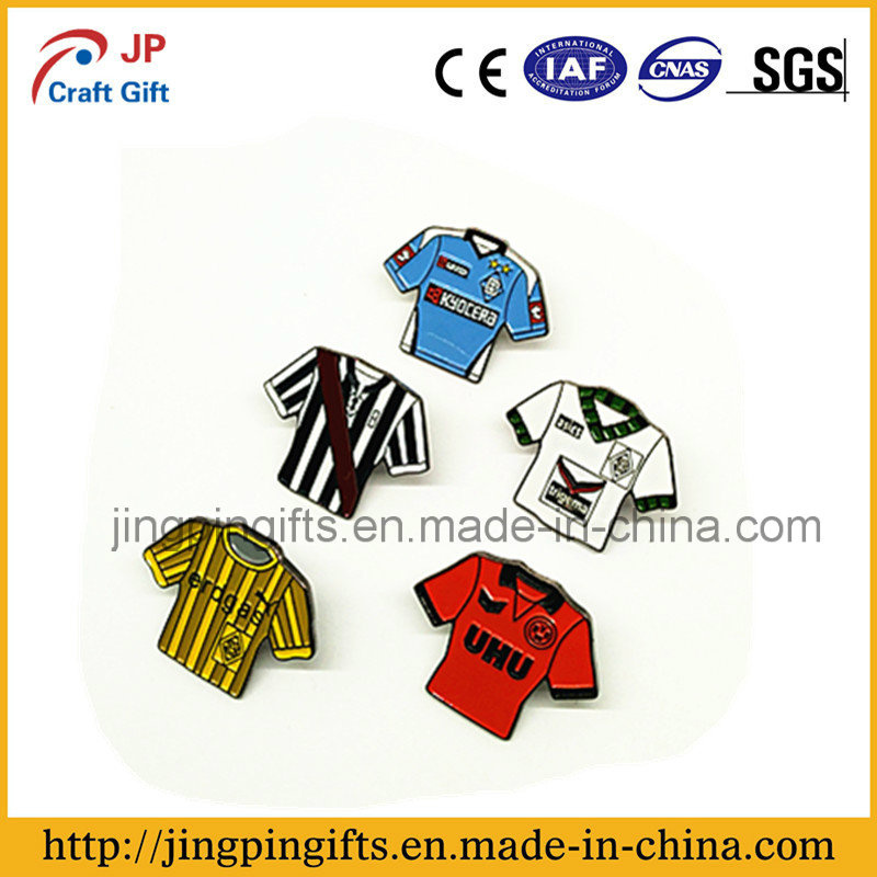 2017 Promotional Custom Metal Jersey Lapel Pin Badge