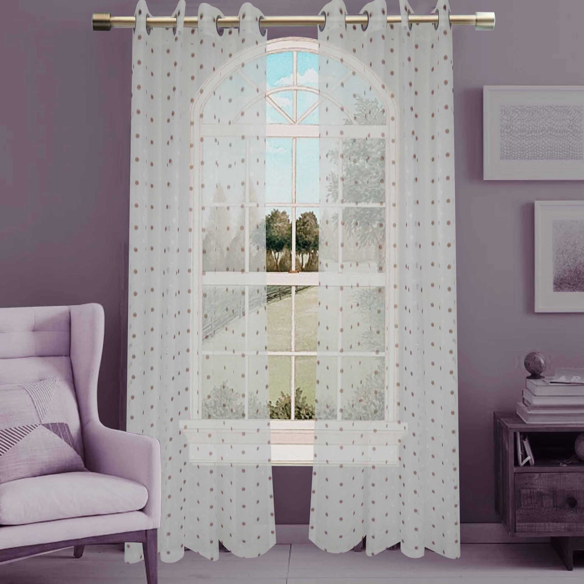 Window Sheer Grommet Panel Window Curtain