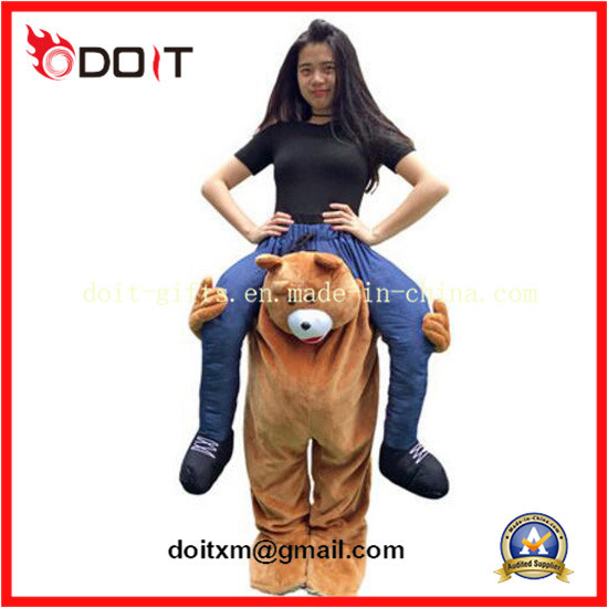Stuffed Piggy Back Novelty Fancy Dress Costume for Purim Party