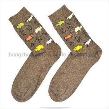 Fashion Retro Style Colored Patterned Vivid Jacquard Socks