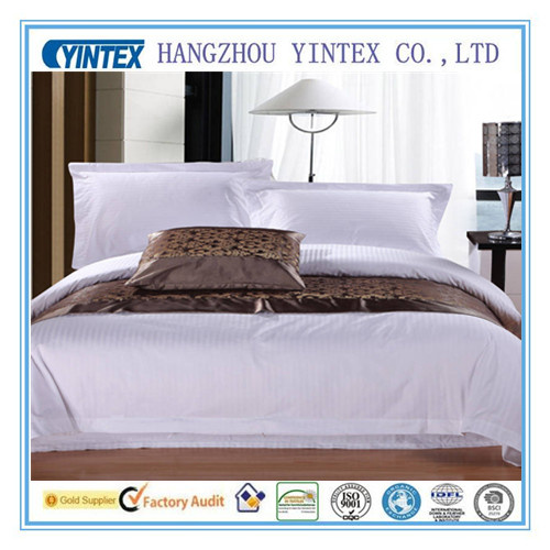 100% Cotton Sateen Soft Striped Sheet Set